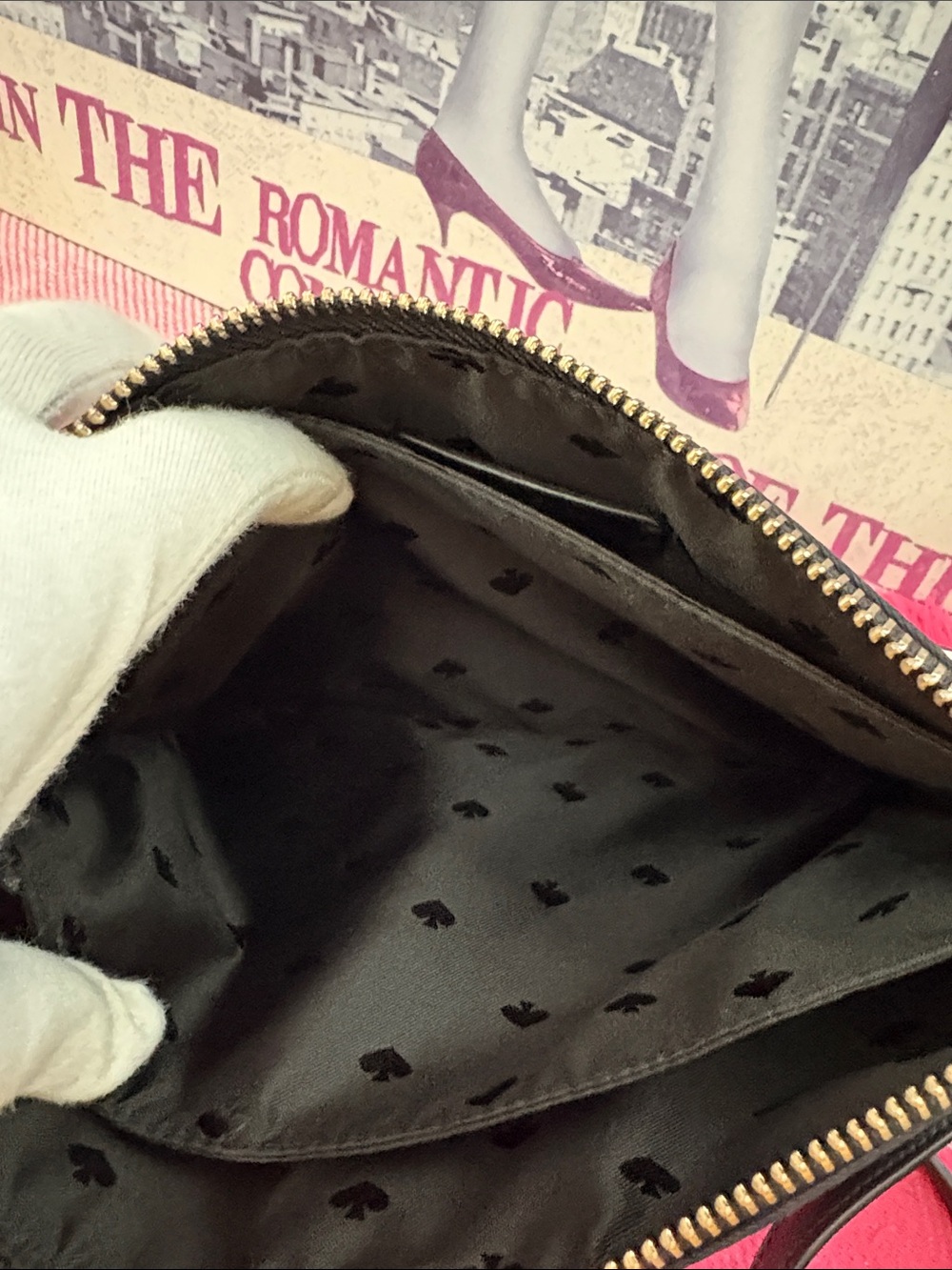 kate spade Black and White Nylon Striped Crossbody Bag - Picture 11 of 12
